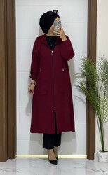 moda sura - 6868 K 40 BORDO aerobin HUMA kap yeni sezon buyuk beden