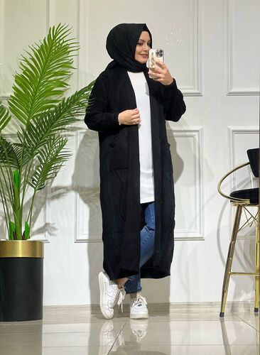 2051 K 40 SİYAH ERVA TAM BOY HIRKA