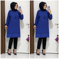 moda sura - 4444 K25 TUNİK INDIGO