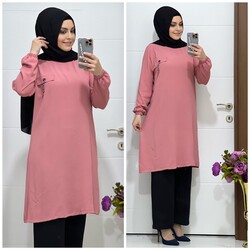 5005 K45 PUDRA PANTOLON TUNİK TAKIM - Thumbnail