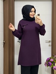5005 K45 MÜRDÜM PANTOLON TUNİK TAKIM - Thumbnail