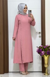 moda sura - 5025 k25 PUDRA tunik pantolon TAKIM