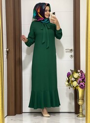 moda sura - 5070 K 50 zümrüt YENİ SEZON SURA elbise