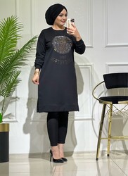 moda sura - 4240 K 30 SİYAH LOUIS VUTTON SWEAT