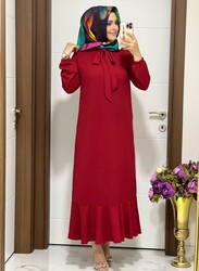 5070 K 50 kırmızı YENİ SEZON SURA elbise - Thumbnail