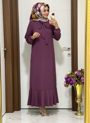 moda sura - 5070 K 50 gül kurusu YENİ SEZON SURA elbise