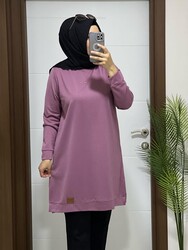moda sura - 6065 K 25 GÜL KURUSU ARMALI buyuk beden ıkı ıplık tunık yeni sezon