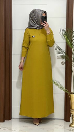 5888 K 60 HARDAL arma detay fitilli burgu kumaş beden elbise yeni sezon