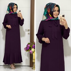 moda sura - 6000 K35 MÜRDÜM GONCA ELBİSE
