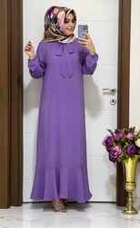 moda sura - 6000 K45 LİLA GONCA ELBİSE