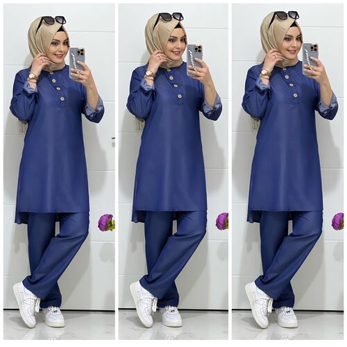 6090 k 20 kot takım tunik pantolon TAKIM denim jean takım