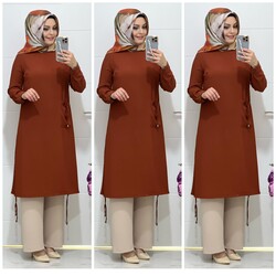 moda sura - 8035 k 50 kiremit tunik pantolon TAKIM